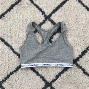 Calvin Klein Heather Gray Bra